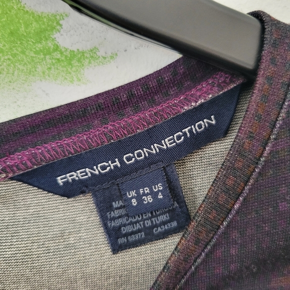 New French Connection Multicolored  Long Sleeve Dress. - Picture 2 of 9